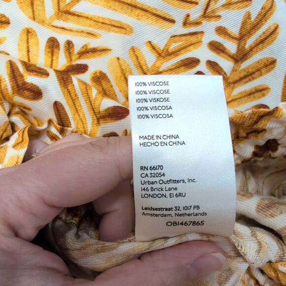 ANTHROPOLOGIE‎ Pull On Printed Pants XL Wide Leg Viscose Vacation Summer Coastal - Picture 7 of 9